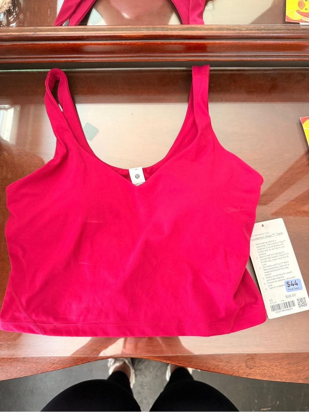 lululemon athletica Bright Pink Tank Top